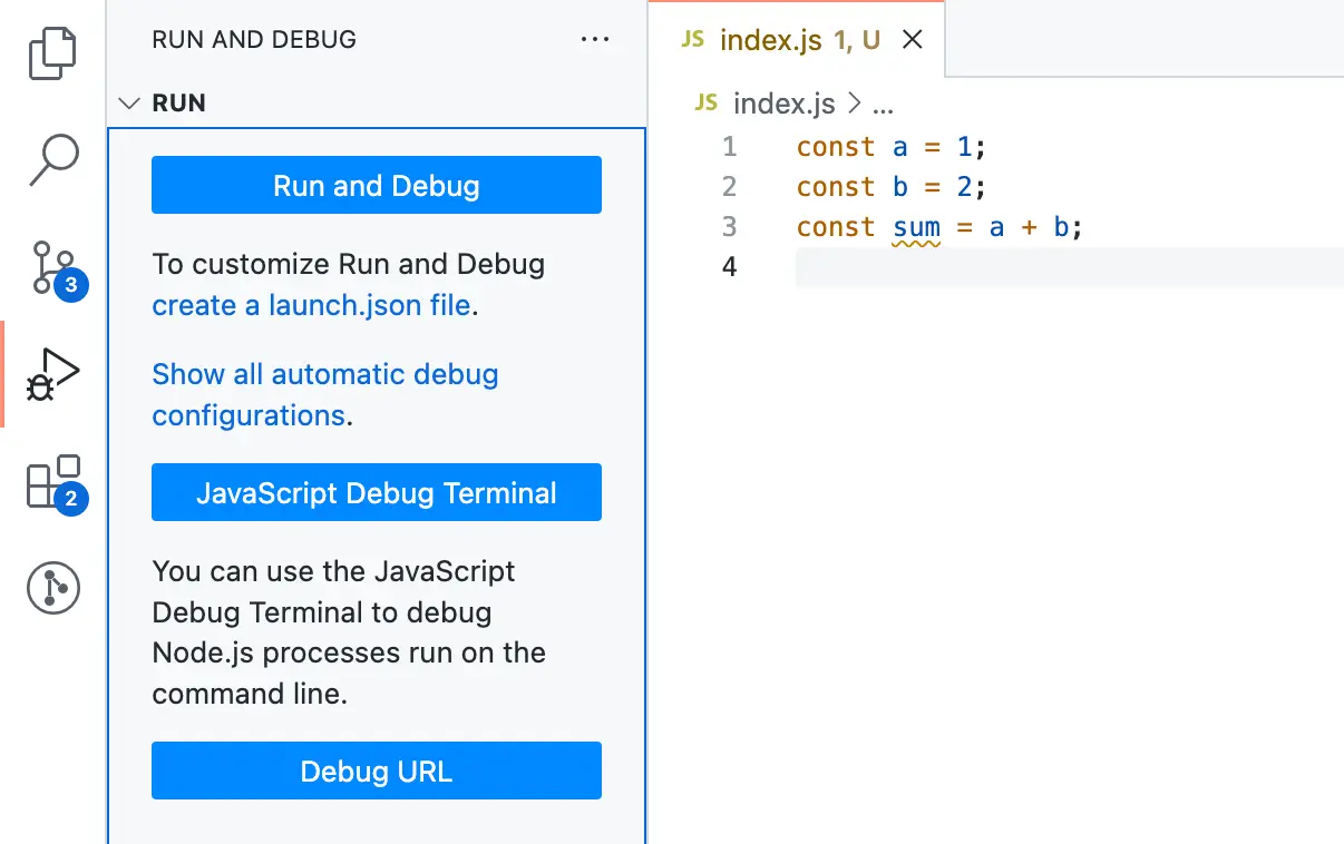 Debugging Node.js - Step 1