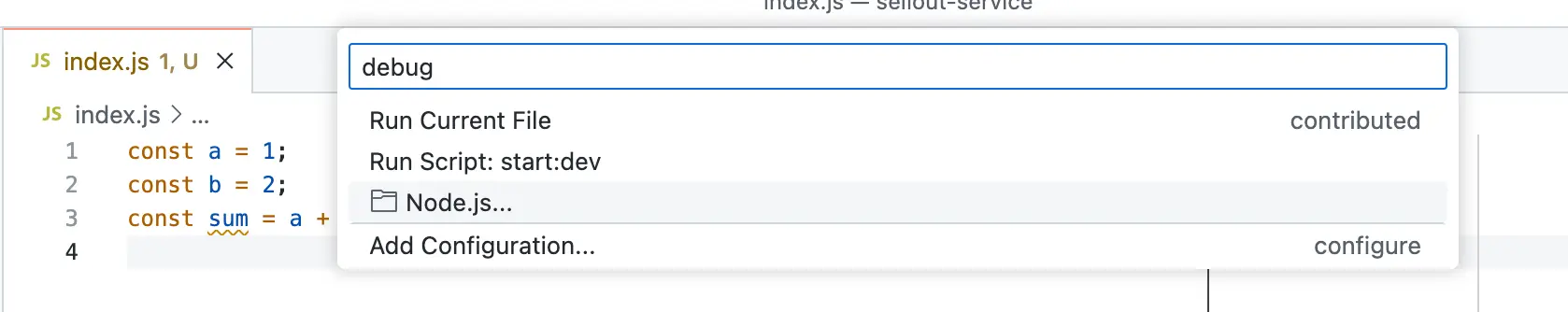 Debugging Node.js - Step 2