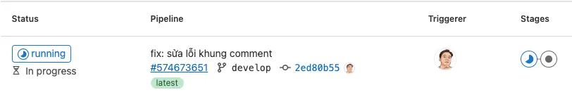 shared runner running