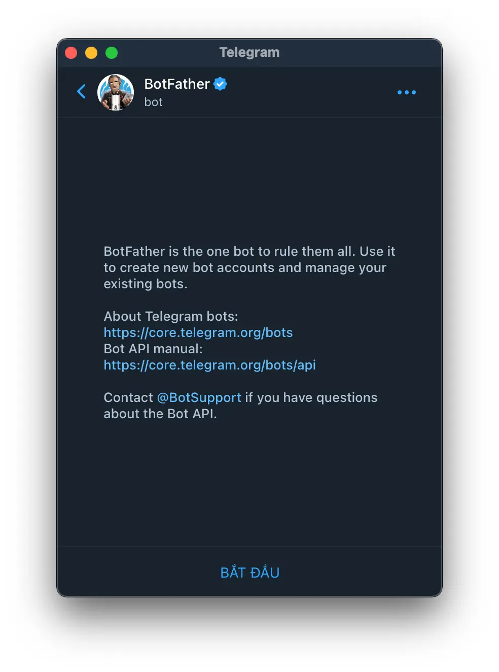 Telegram BotFather