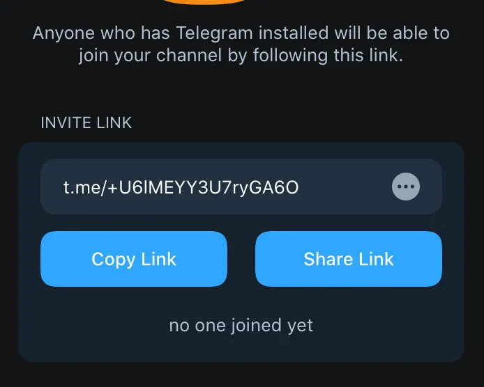 Get Invite Link
