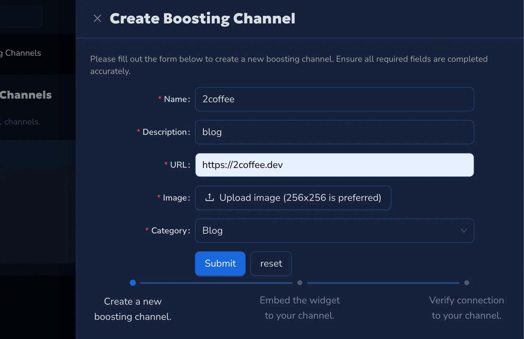 Register Channels