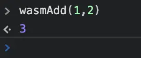 wasmAdd(1,2)