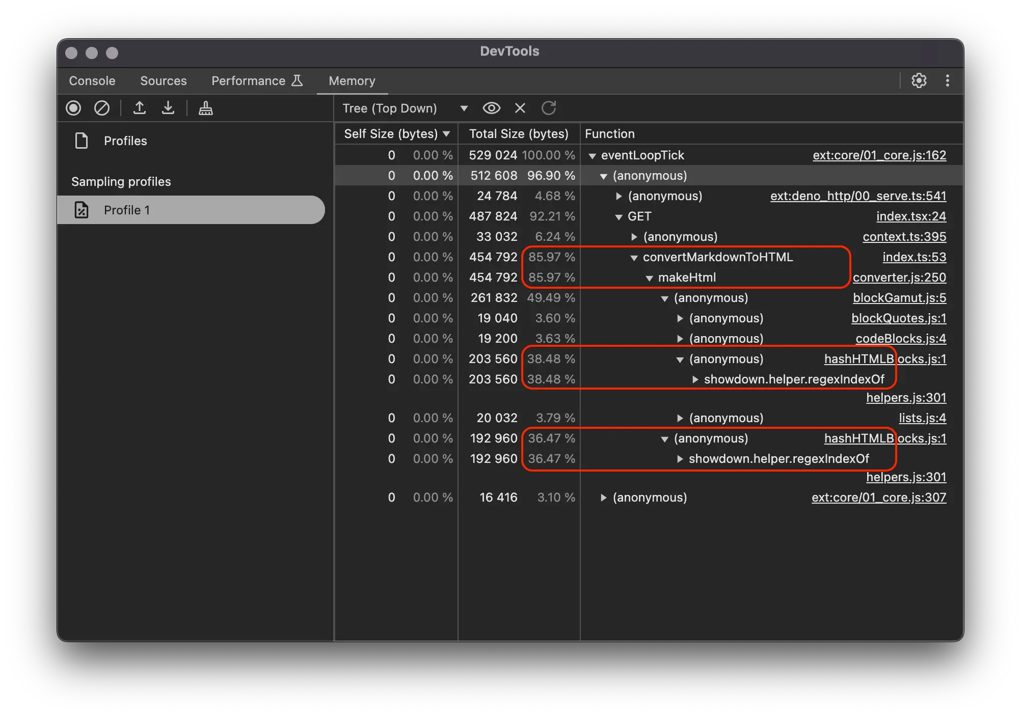 Phân tích hàm parse markdown 2